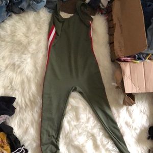 Green jumpsuit